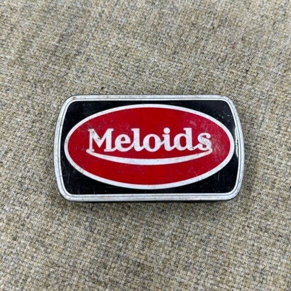 Meloids Other - Vintage Meloids Throat Pastilles Small Pocket Medicine Tin
